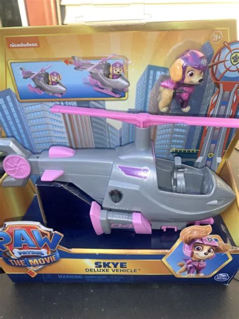 Paw Patrol The Movie Skyes Transforming Helicopter Deluxe Vehicle
