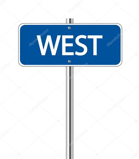West Traffic Sign — Stock Vector © Pockygallery 30521983