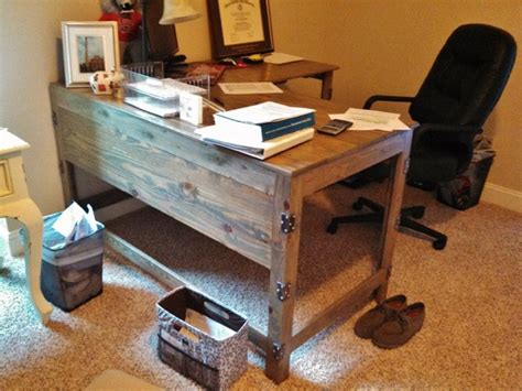 Industrial Rustic Fusion Reclaimed Wood Desk Industrial Home Office