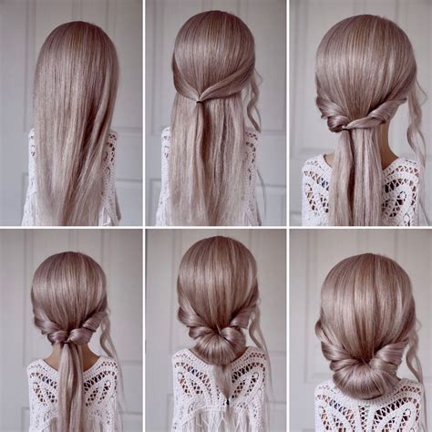 17 easy natural hairstyles anyone can do. Simple Updo Tutorial in 2020 | Hair styles, Braids with ...