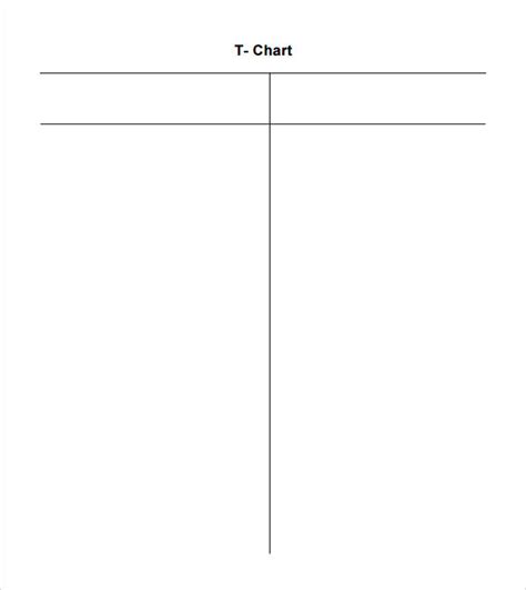 Free 7 Sample T Chart Templates In Pdf Ms Word