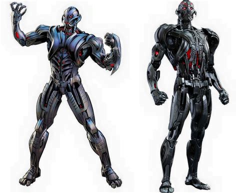 Ultimate Ultron Left Ultron Prime Right Comic Book Characters Marvel Cinematic Marvel