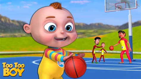 Basket Ball Jump Episode Too Too Boy Cartoon Animation For Children