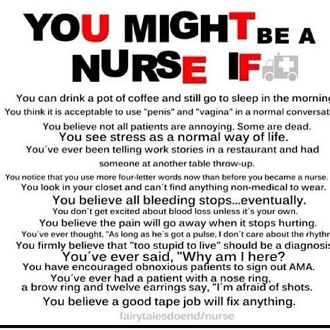 (reality is a place that requires humor.) these hilarious birthday jokes will kick you into the fifties with a laugh, so you can kick up your heels, high or not. Funny Nurse Quotes Appreciation. QuotesGram