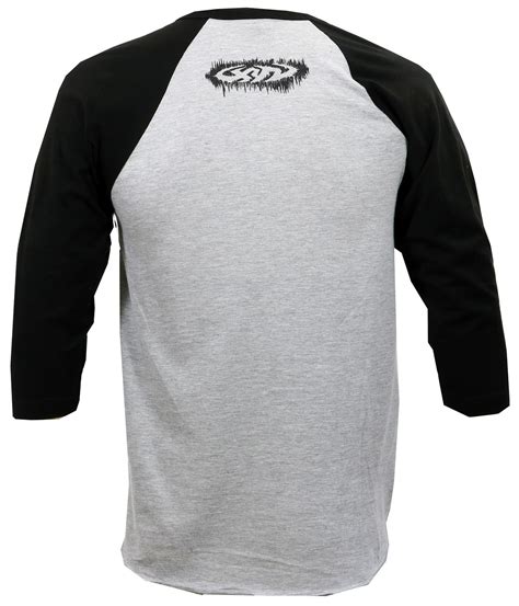 Xyz Clothing Mens Stencil Raglan T Shirt Merch2rock Alternative Clothing