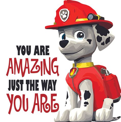 Paw Patrol Dog Amazing Quote Cartoon Decors Wall Sticker Art Design