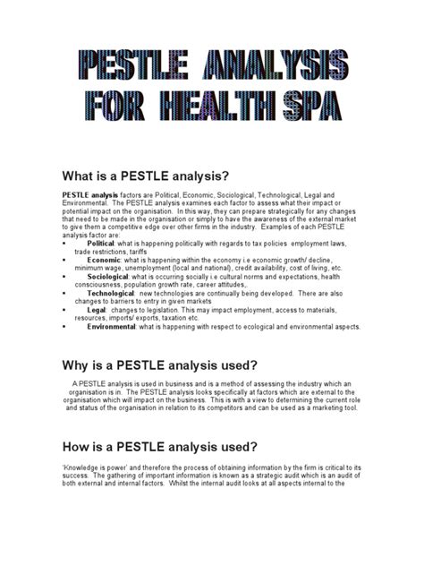 View the stores available to you at stockland wetherill park. Pestle Analysis of Health Spa | Employment | Swot Analysis
