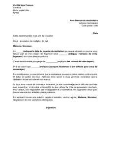 En location meublée, ce modèle de lettre permet au locataire de résilier son bail à tout moment en donnant congé à son propriétaire moyennant un préavis d'un mois. Fin de location appartement - Modèle de lettre