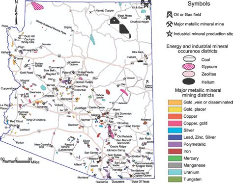 Arizona Gold Mines And Districts Gold Maps Online