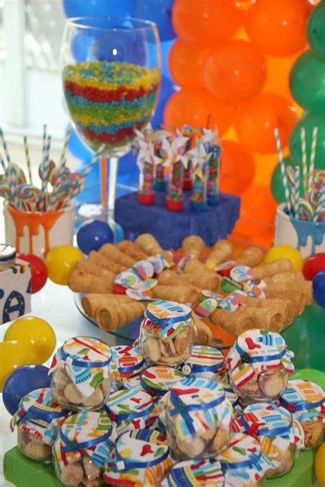 color party birthday party ideas photo    catch  party