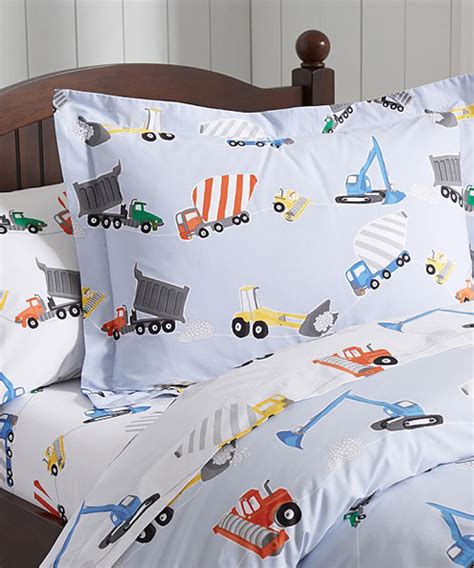 I didn't buy the pb sheets because of the thread count but i figured that with twice as many threads per inch they would feel at least as good as my rl. Construction Duvet - Kids Construction Bedding Sets