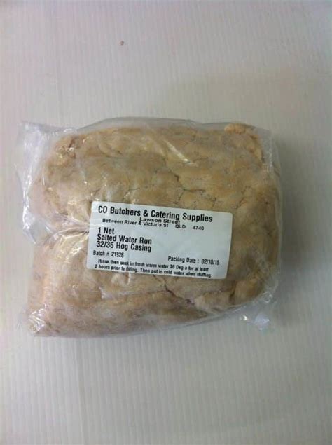 Salted Superior Hog Casings Mm Cq Butchers Catering Supplies