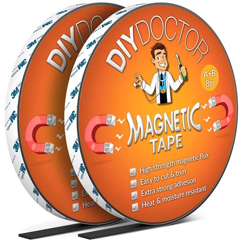 Buy Diy Doctor Ab Magnetic Tape Magnetic Strips Self Adhesive