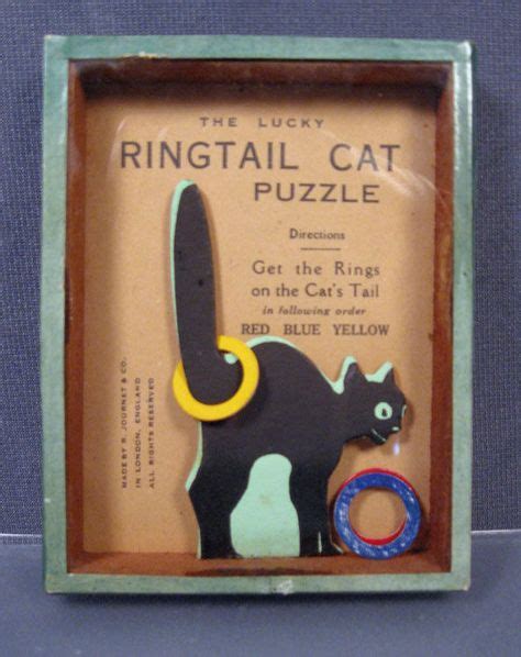 The Lucky Ringtail Cat Puzzle Journet And Co England Black Cat