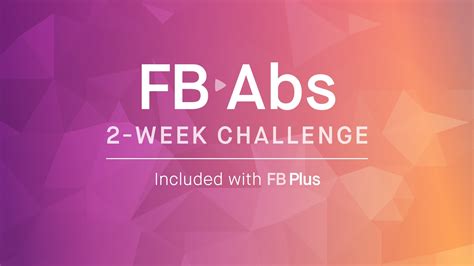 2 Week Fb Abs Challenge For A Strong Core Fitness Blender