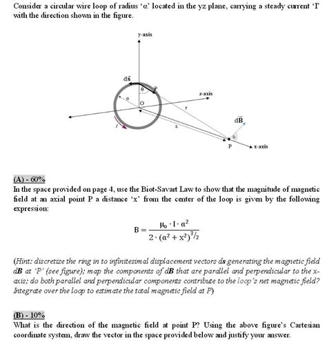 Solved Consider A Circular Wire Loop Of Radius Or Located Chegg Com