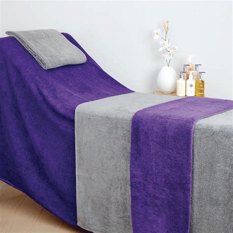 Comfort Enigma Massage Couch Cover Purple Hb730 Buy Online At Mitre Linen Uk