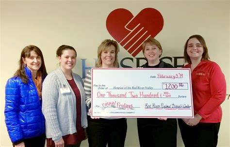 Red River Regional Dispatch Center Donates Casual Fridays Fund To Hospice Of The Red River