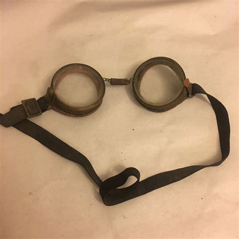 Vintage Willson Safety Glasses Aviator Goggles Sungla Gem