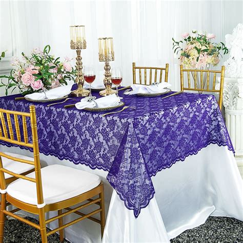 Wedding Linens Inc 54 X 108 Rectangular Lace Table Overlays Lace Tablecloths Lace Table