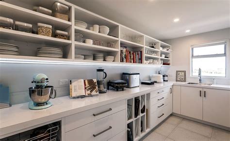 Heavenly Scullery With Open Shelving And Plenty Of Drawer Space It