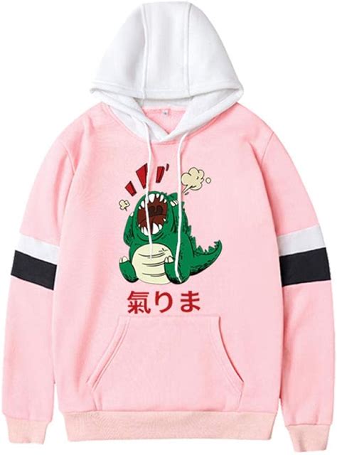 Kawaii Dinosaur Printed Hoody Harajuku Women S Sweatshirt Hoodies Long