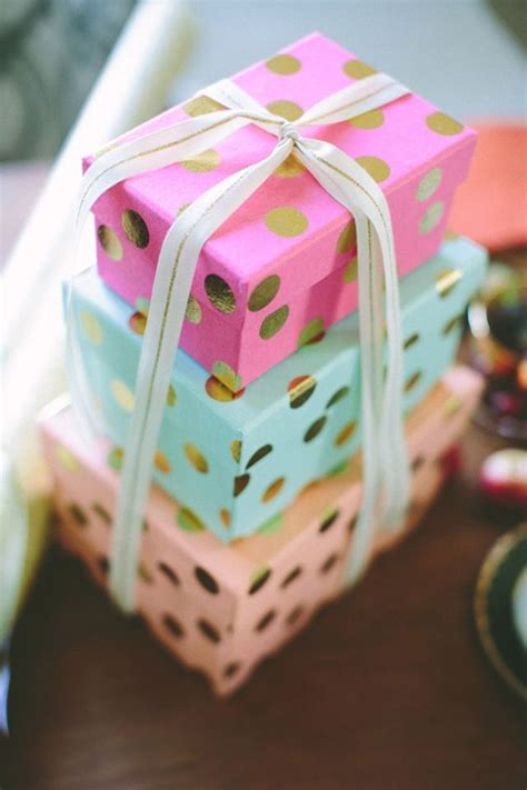 Pretty Polka Dot Boxes Creative T Wrapping T Wrapping