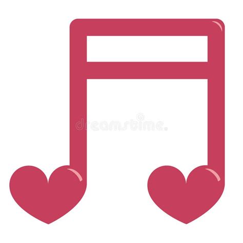 Cute Kawaii Musical Note Colorful Isolated Stock Illustration Illustration Of Passion Shape