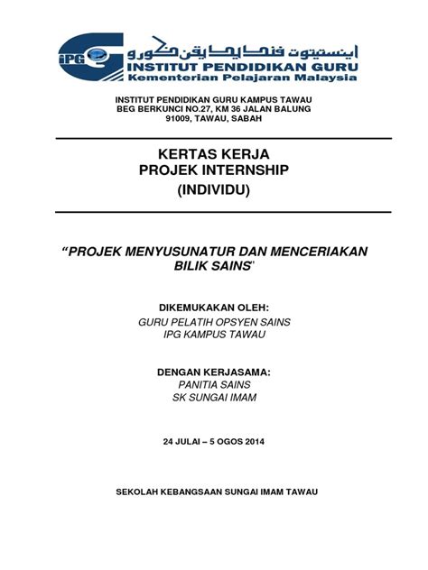 Description kertas kerja cadangan pembinaan taman herba. Kertas Kerja Bilik Sains