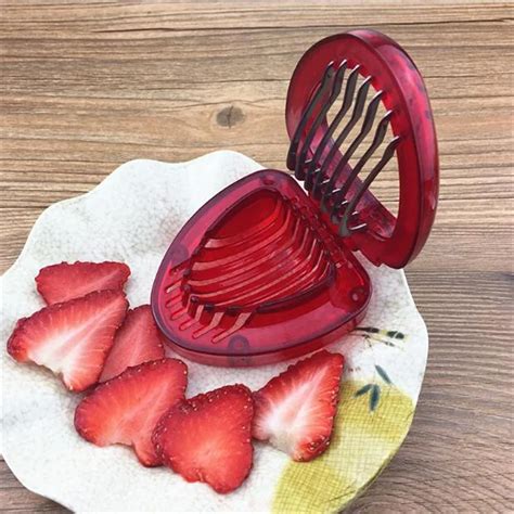 Strawberry Slicer Cutter Stainless Steel Metal Multifunctional Egg