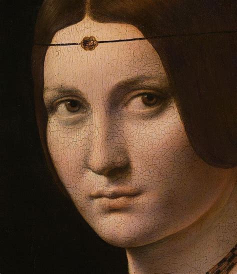 A Close Up Of A Painting Of A Woman S Face