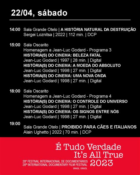 Cinemateca Brasileira On Twitter Confira A Programação Do Festival É