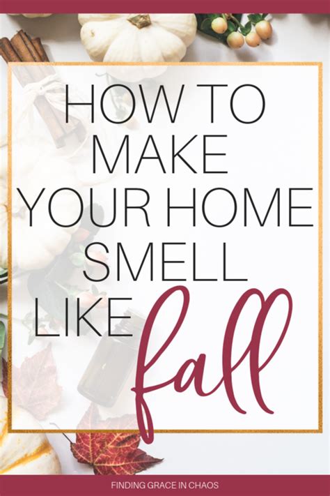 How To Make Your Home Smell Like Fall House Smells Fall Potpourri