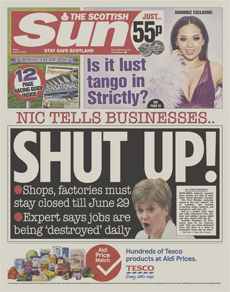 Coronavirus Scotland Scots Jobs ‘destroyed Daily As Nicola Sturgeon