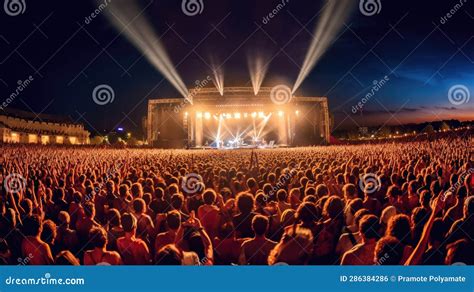 Concert Summer Music Festival Crowd At Concert Stock Photo Image Of