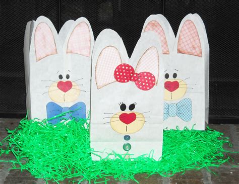 All Things Homey Easter Baskets Rabbits And Paper Bags