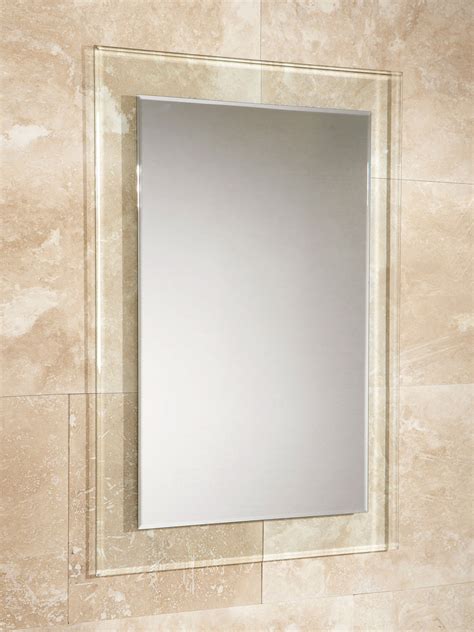 Hib Lola Bevelled Edge Mirror With Clear Glass Frame 500 X 700mm 63201200