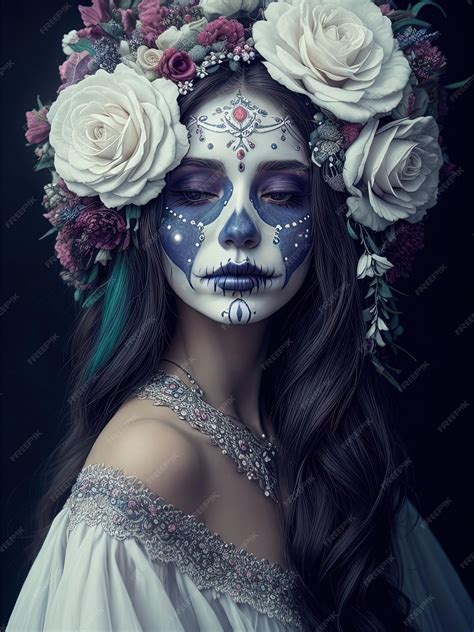 Premium AI Image | Catrina A Cultural Icon of Halloween and Day of the