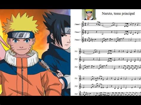 Naruto Tema Principal Toshiro Masuda Partitura Flauta Sheet Music
