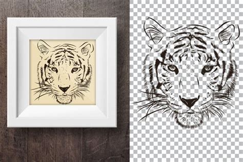 Tiger Hand Drawn Print How To Draw Hands Hand Illustration