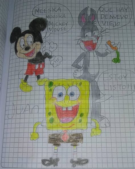 Spongebob Mickey And Bugs By Camelo2017 On Deviantart