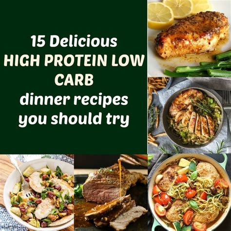 Delicious High Protein Low Carb Dinner Recipes You Should Try