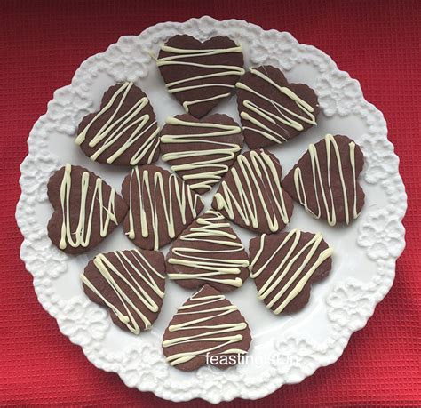 Chocolate Heart Cookies Feasting Is Fun Homemade Chocolate Soft