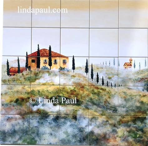 Tuscan Tile Murals Kitchen Backsplashes Tuscany Art Tiles
