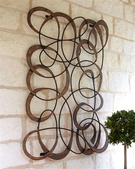 iron wall sculpture medallion energy circle metal hang decor outdoor indoor art