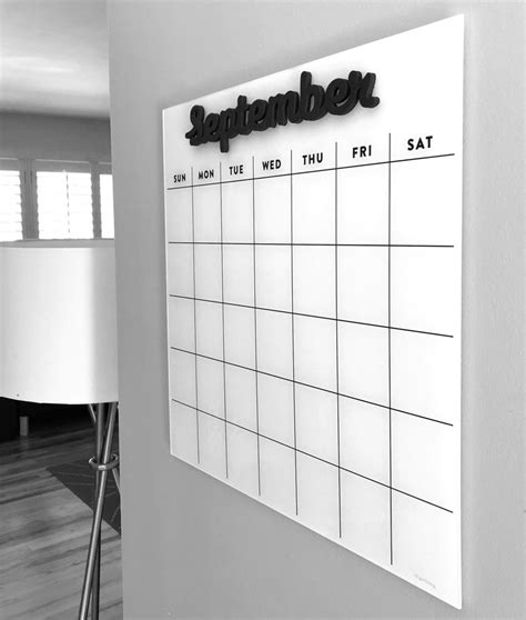 Magnetic Acrylic Calendar Customize And Print