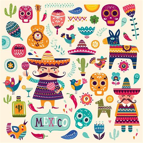Illustrations Mexican Pattern Mexican Art Mexican Folk Art