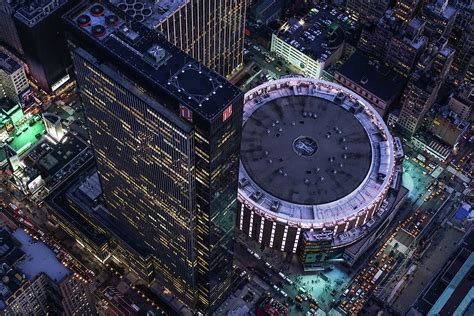 Aerial 1 Penn Plaza And Madison Square Garden Photograph By Michael Lee