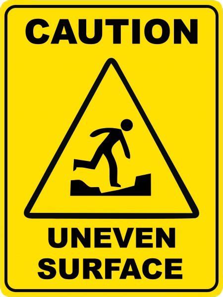 Uneven Surface Discount Safety Signs New Zealand