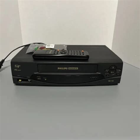 Tested Philips Magnavox Vcr Plus Head Vhs Recorder With Remote